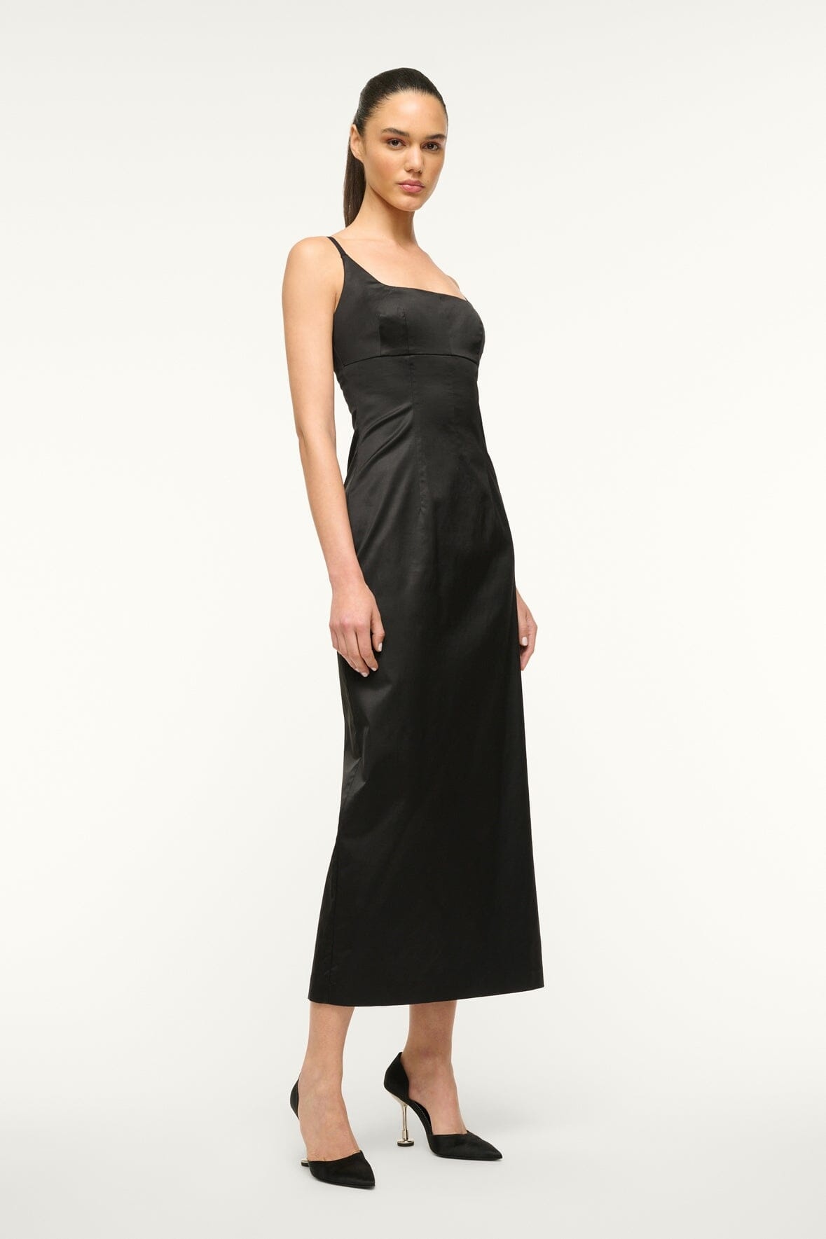 STAUD CAROL DRESS BLACK - 4