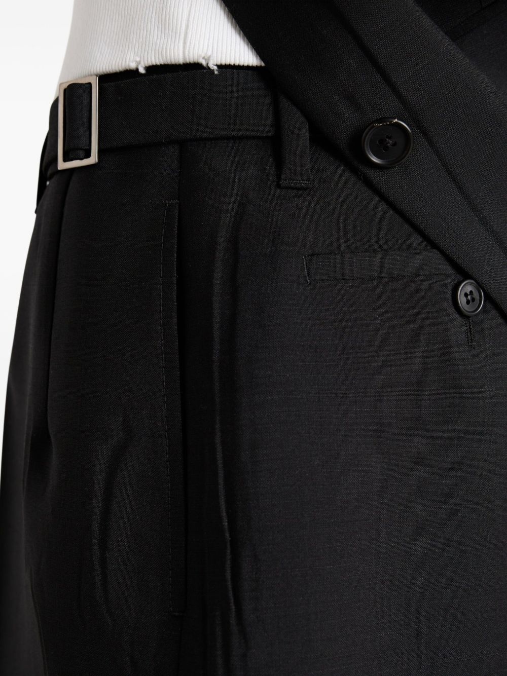 belted tailored shorts - 6