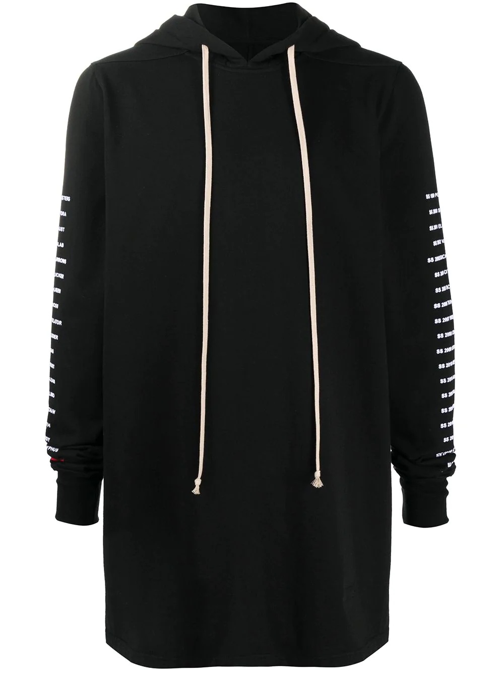 long drawstring hoodie - 1