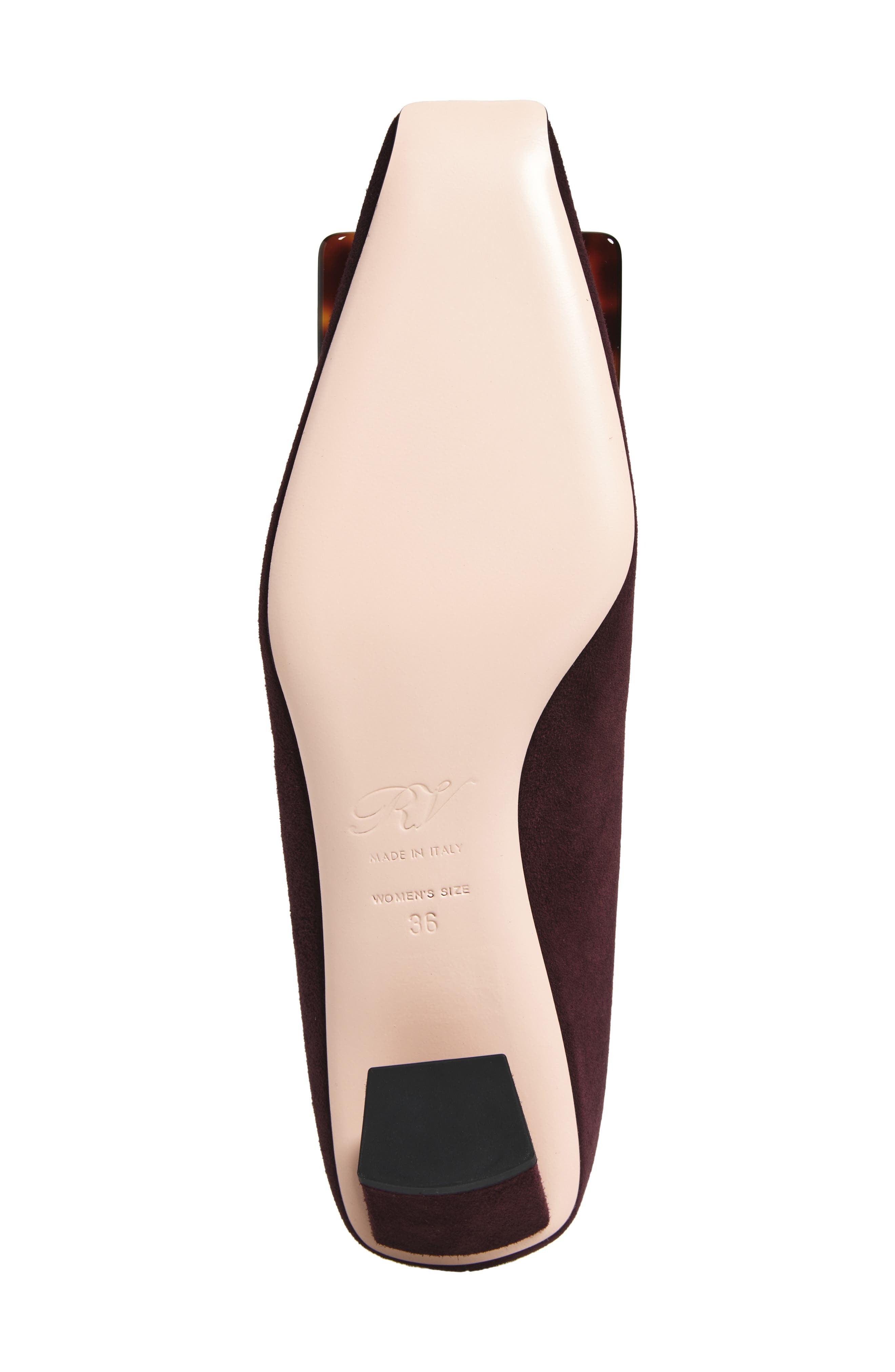 Roger Vivier Belle Vivier Block Heel Pump in Kraft Chiaro at Nordstrom - 6