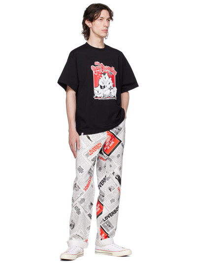 CHARLES JEFFREY LOVERBOY Black Graphic T-Shirt outlook