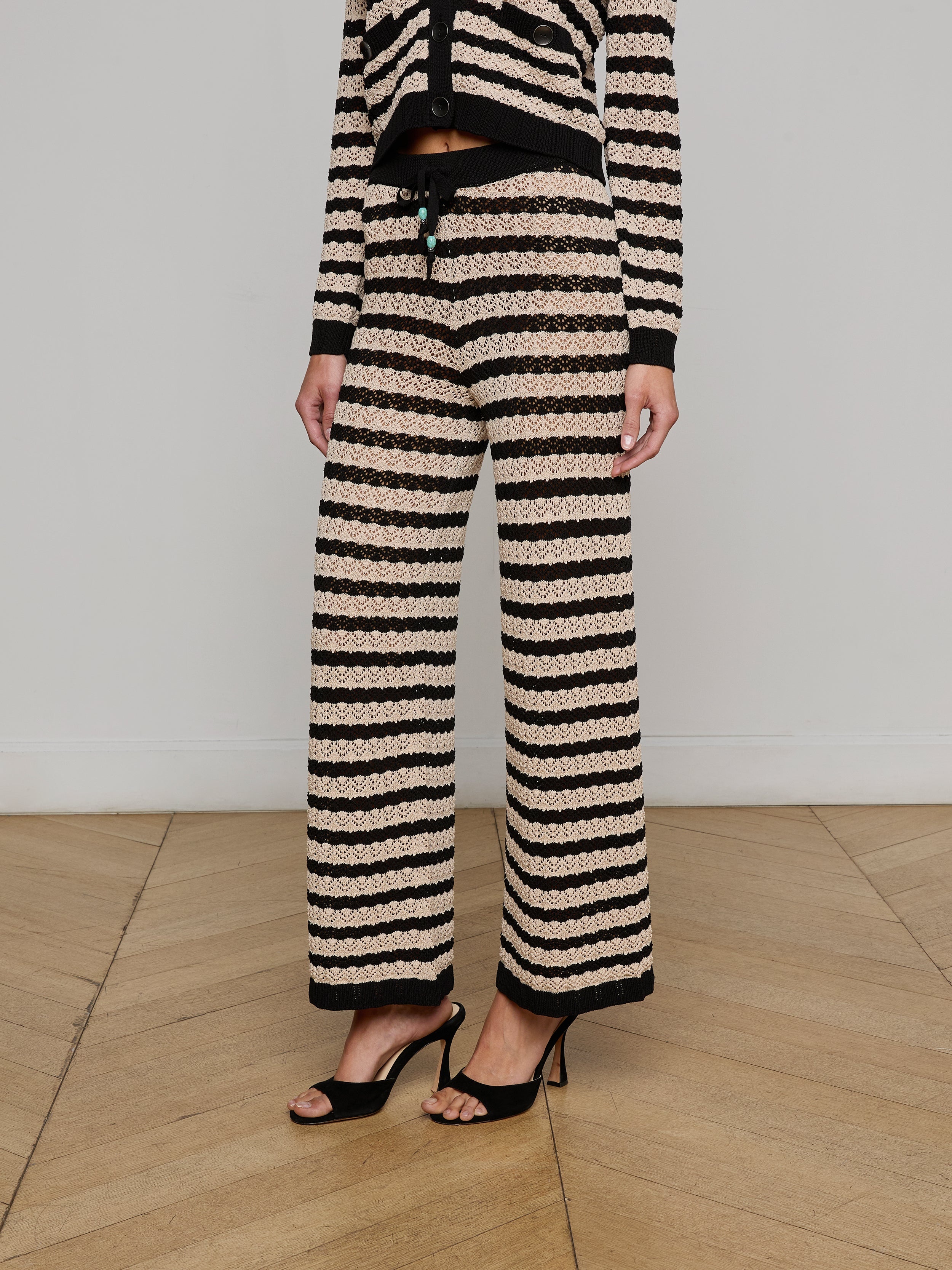 Gaelle Pointelle Knit Pant - 4