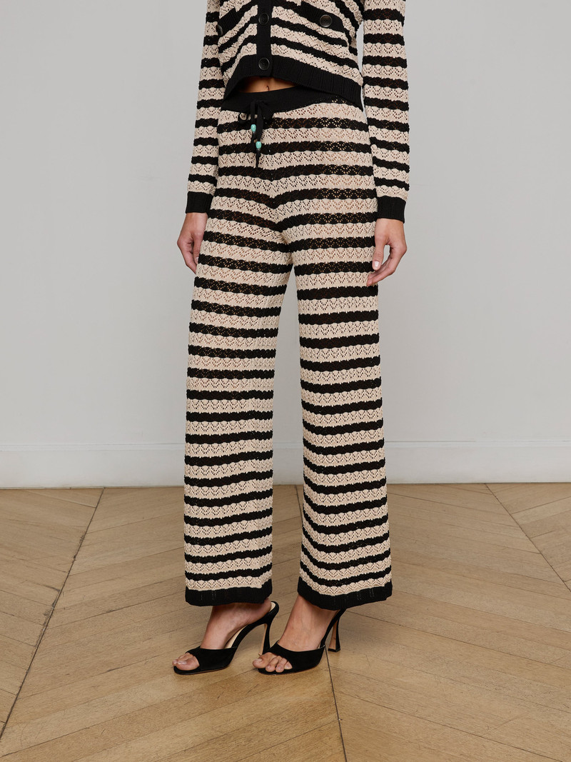 Gaelle Pointelle Knit Pant 4