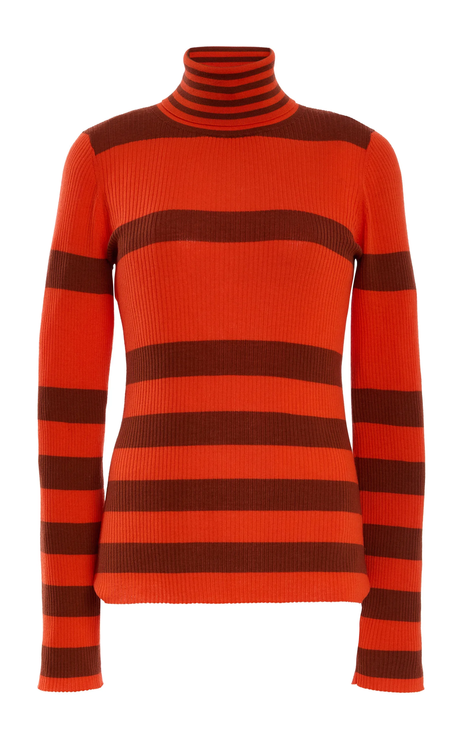 Runi Rib Turtleneck Sweater stripe - 1