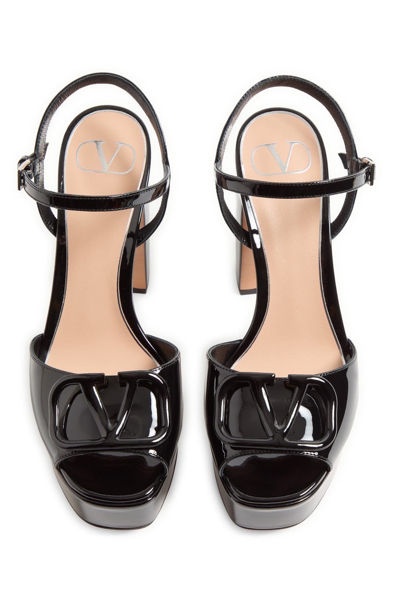 Valentino Garavani VLOGO Signature Platform Sandal in Black at Nordstrom - 5