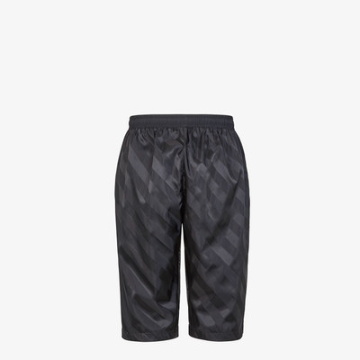 FENDI Black nylon Bermudas outlook