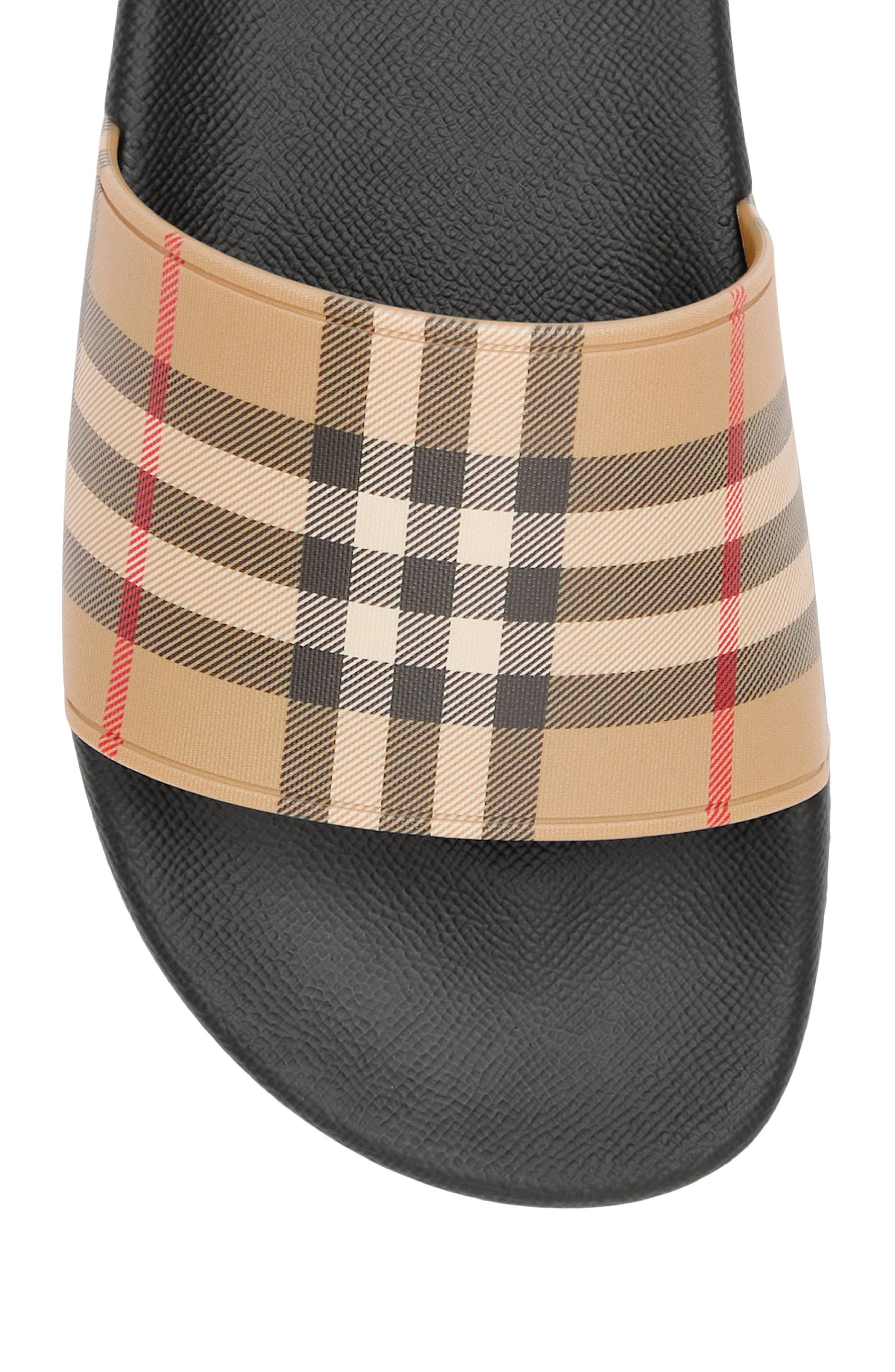Furley Vintage Check Slide Sandal - 7