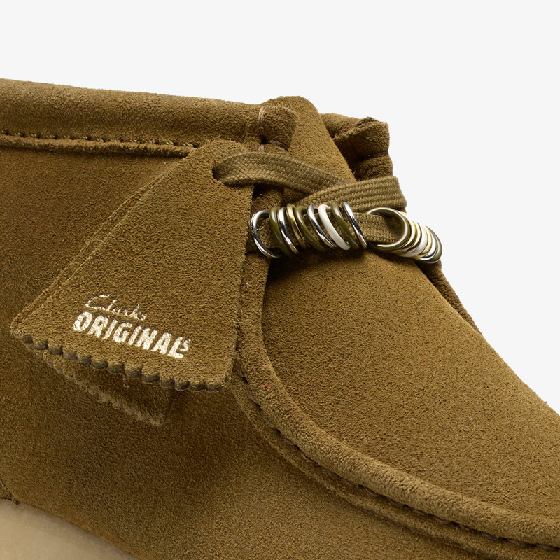 Wallabee Boot Green Suede 7