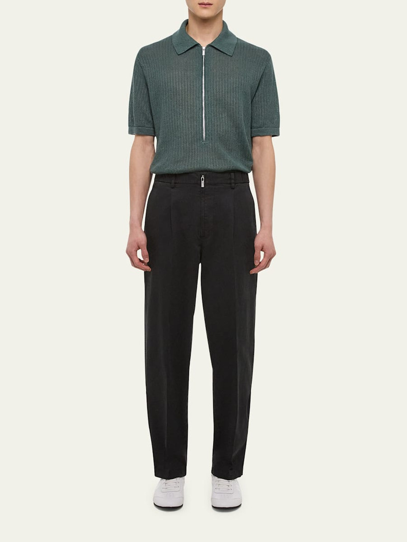 Helmut Lang Men's Pleated Loose Fit Zoot Pans outlook