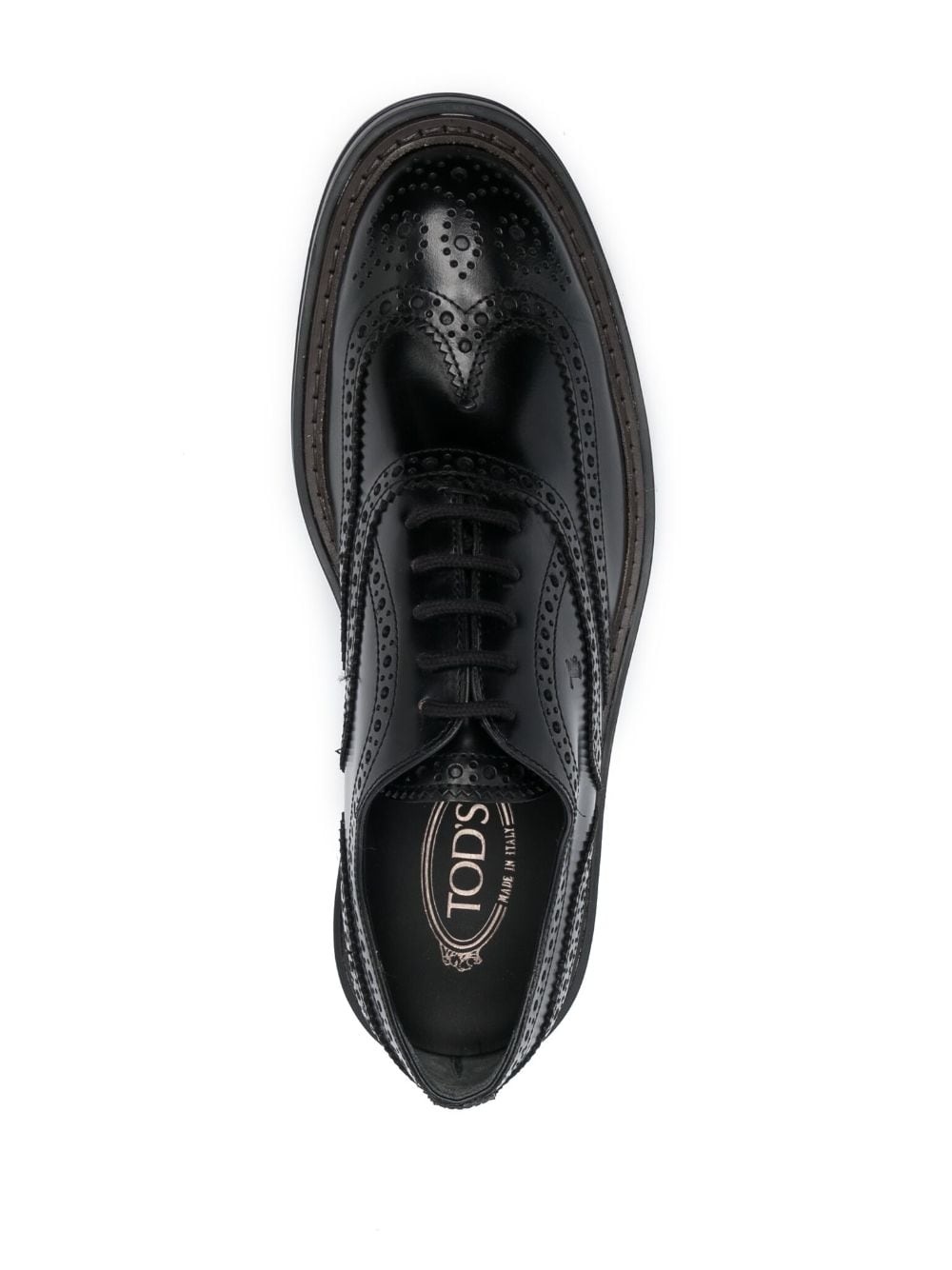 lace-up leather oxford shoes - 4