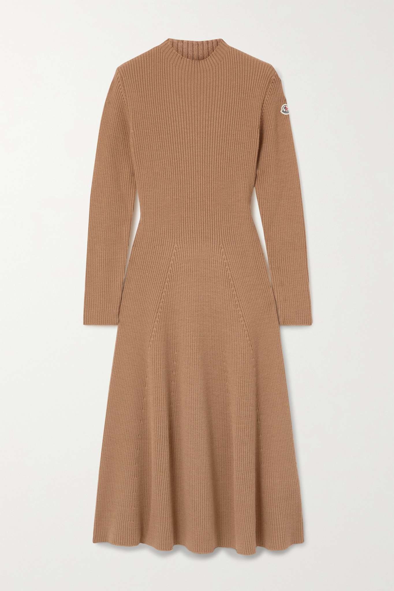 Ribbed wool-blend midi dress - 1