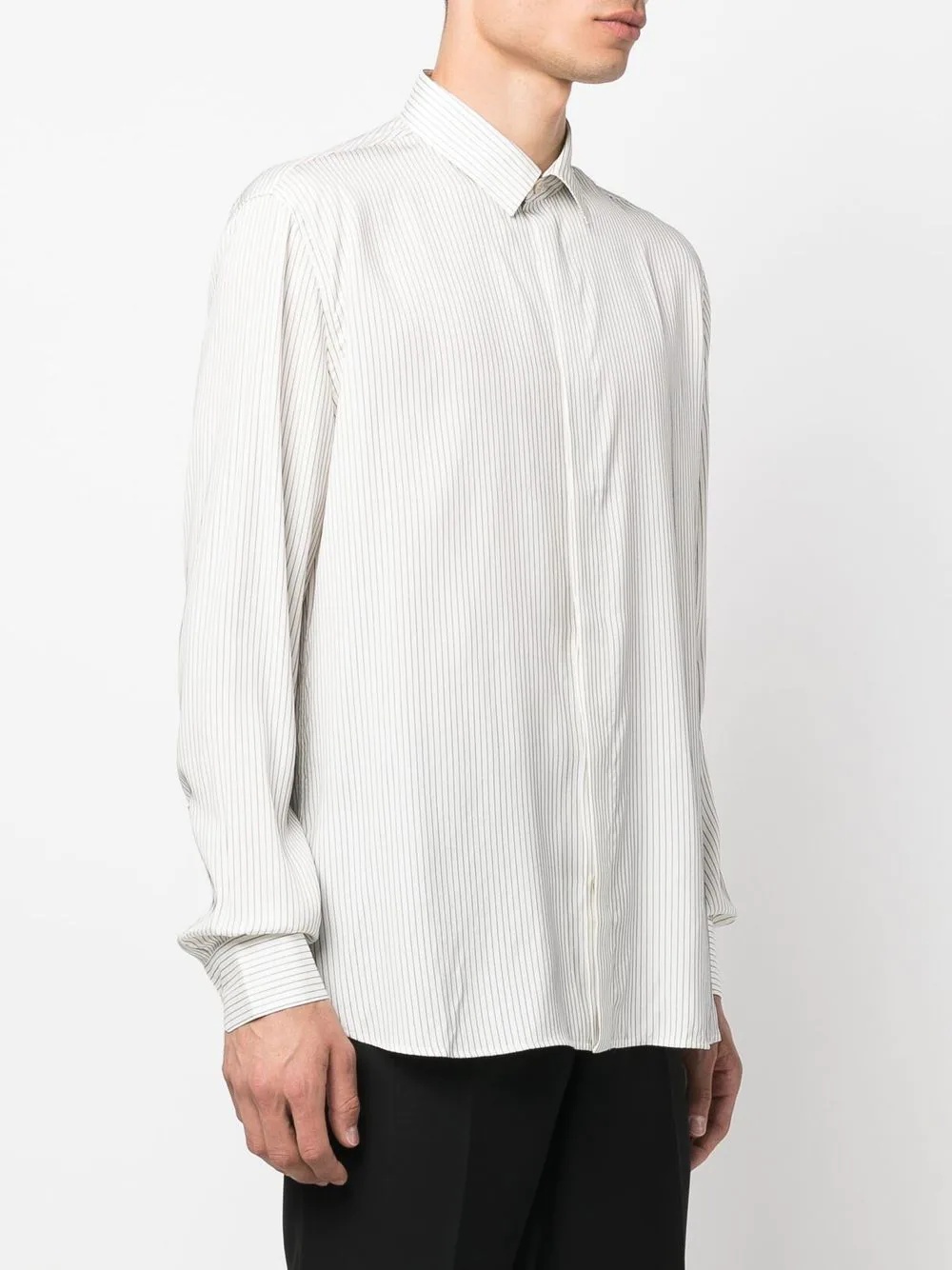 button-up silk shirt - 3