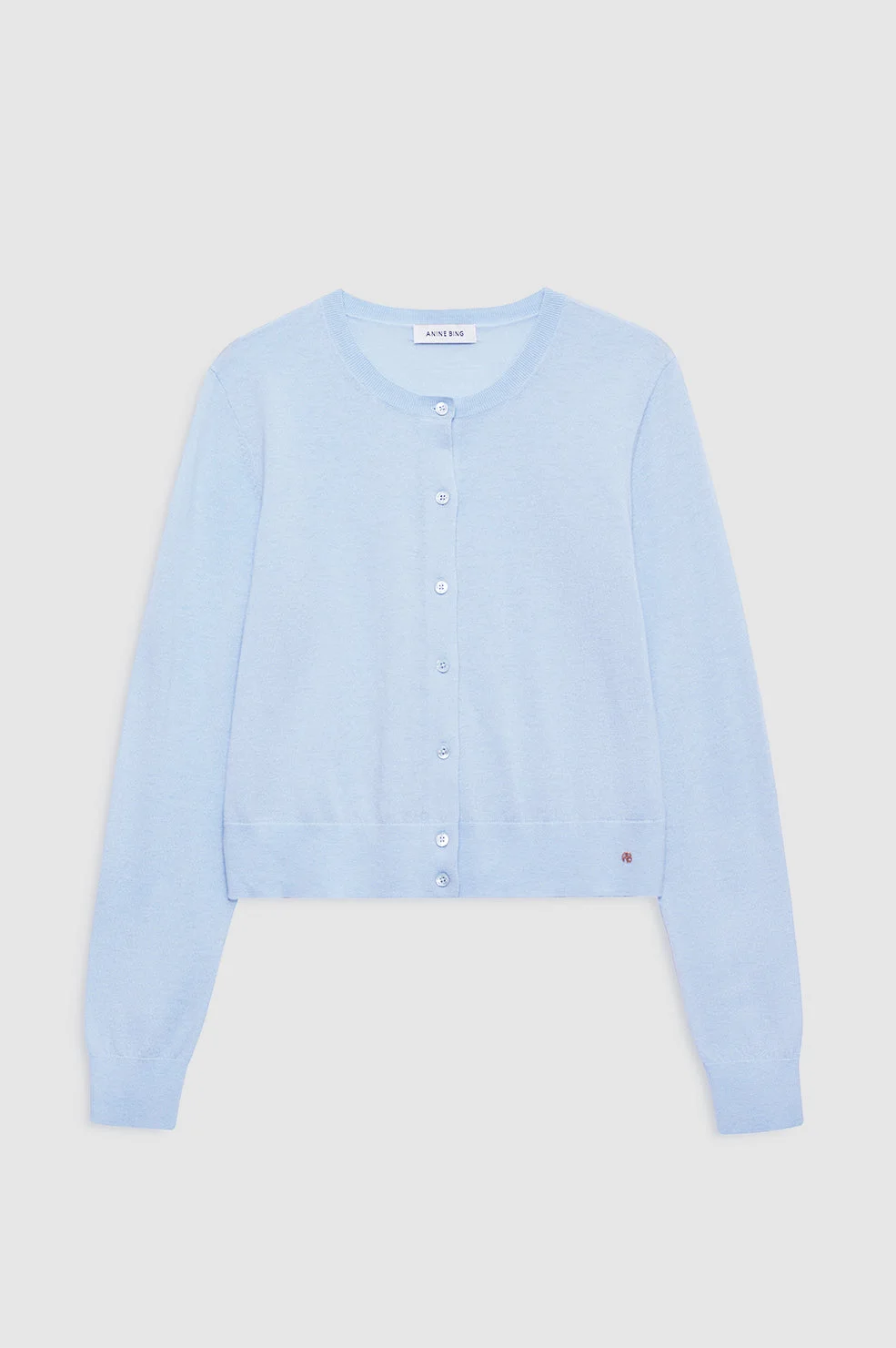 Moni Crop Cardigan - Pale Blue - 1