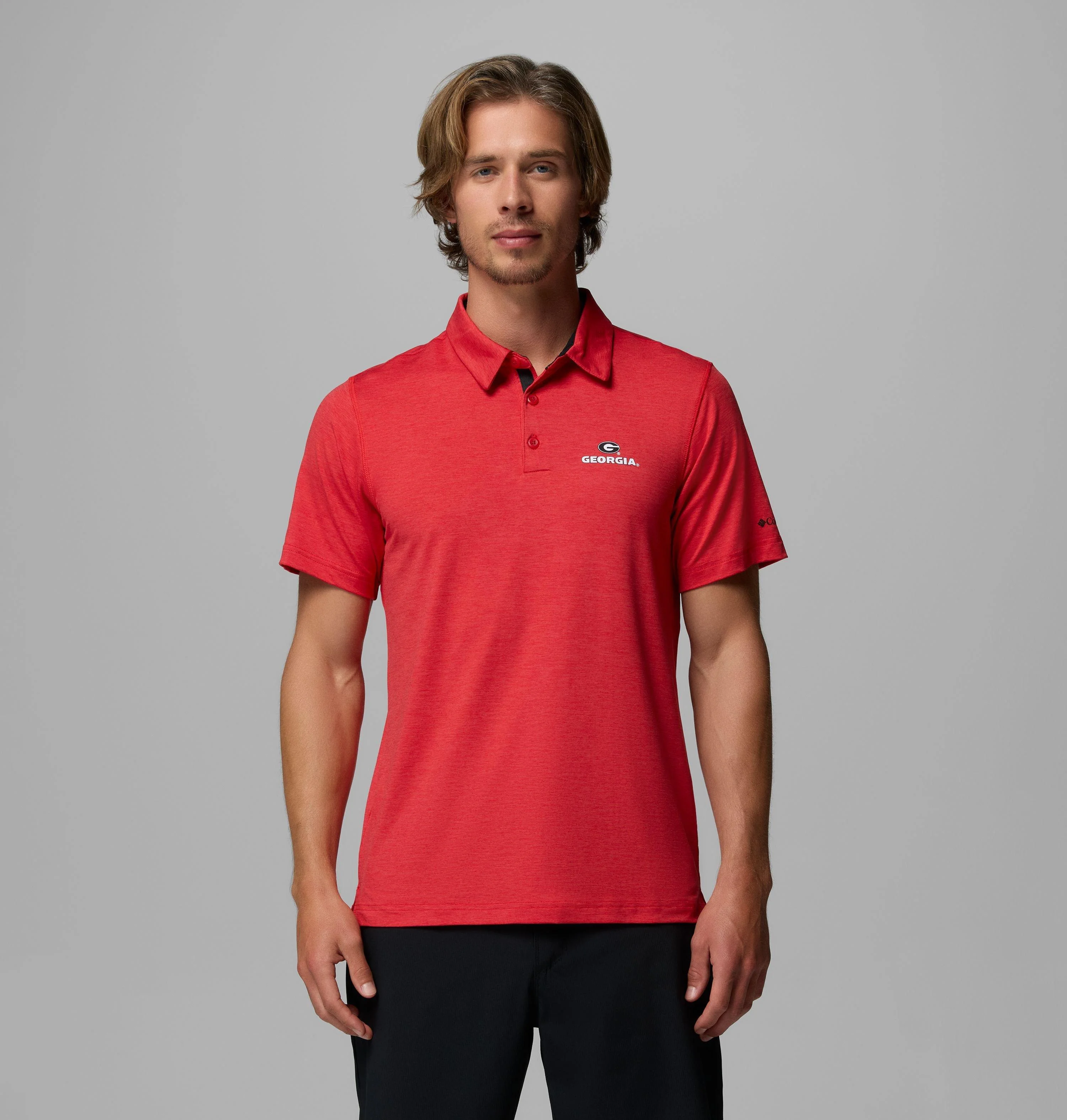 Men's Collegiate Tech Trail Polo - Georgia - 1