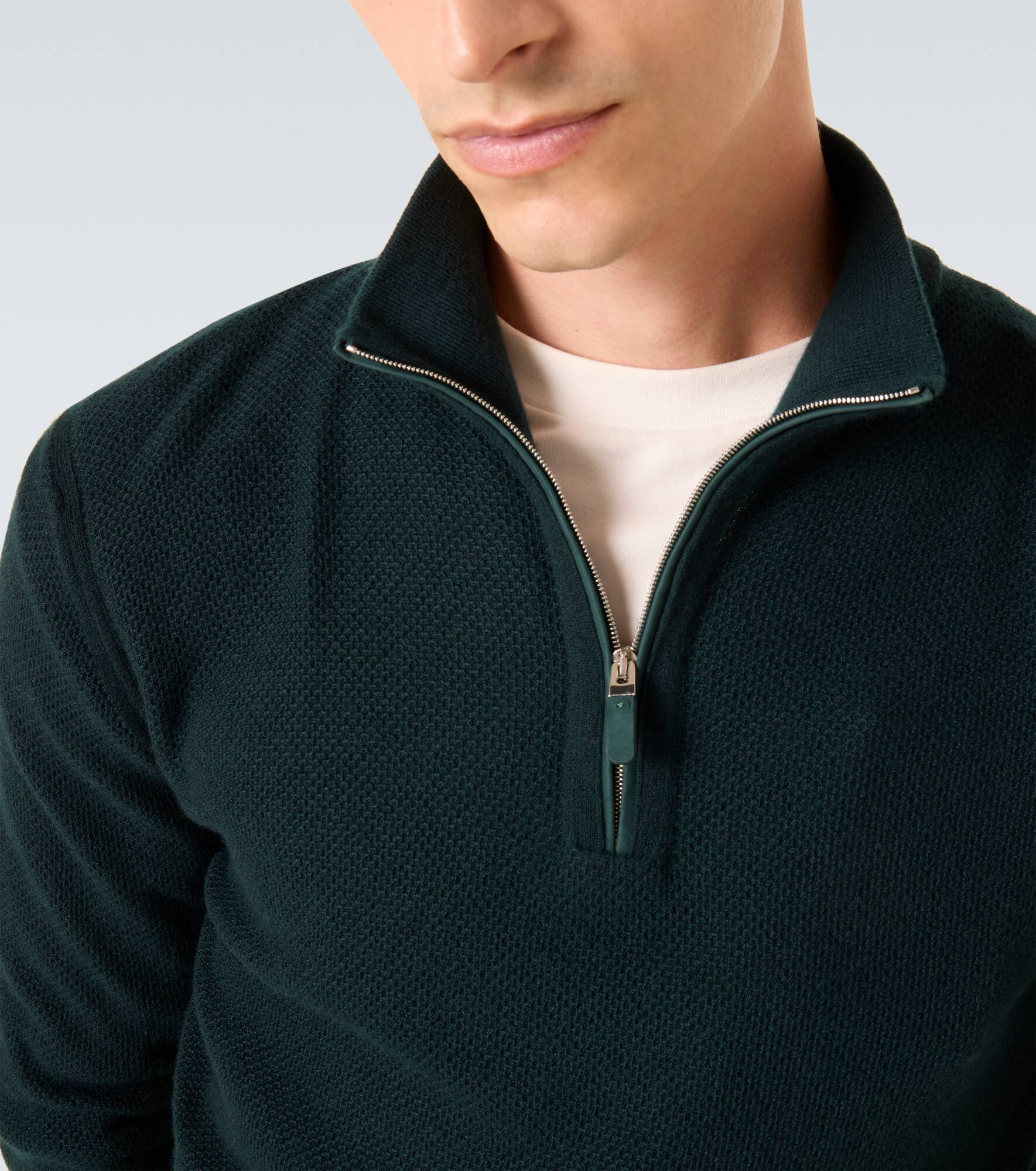 Cashmere half-zip sweater - 6