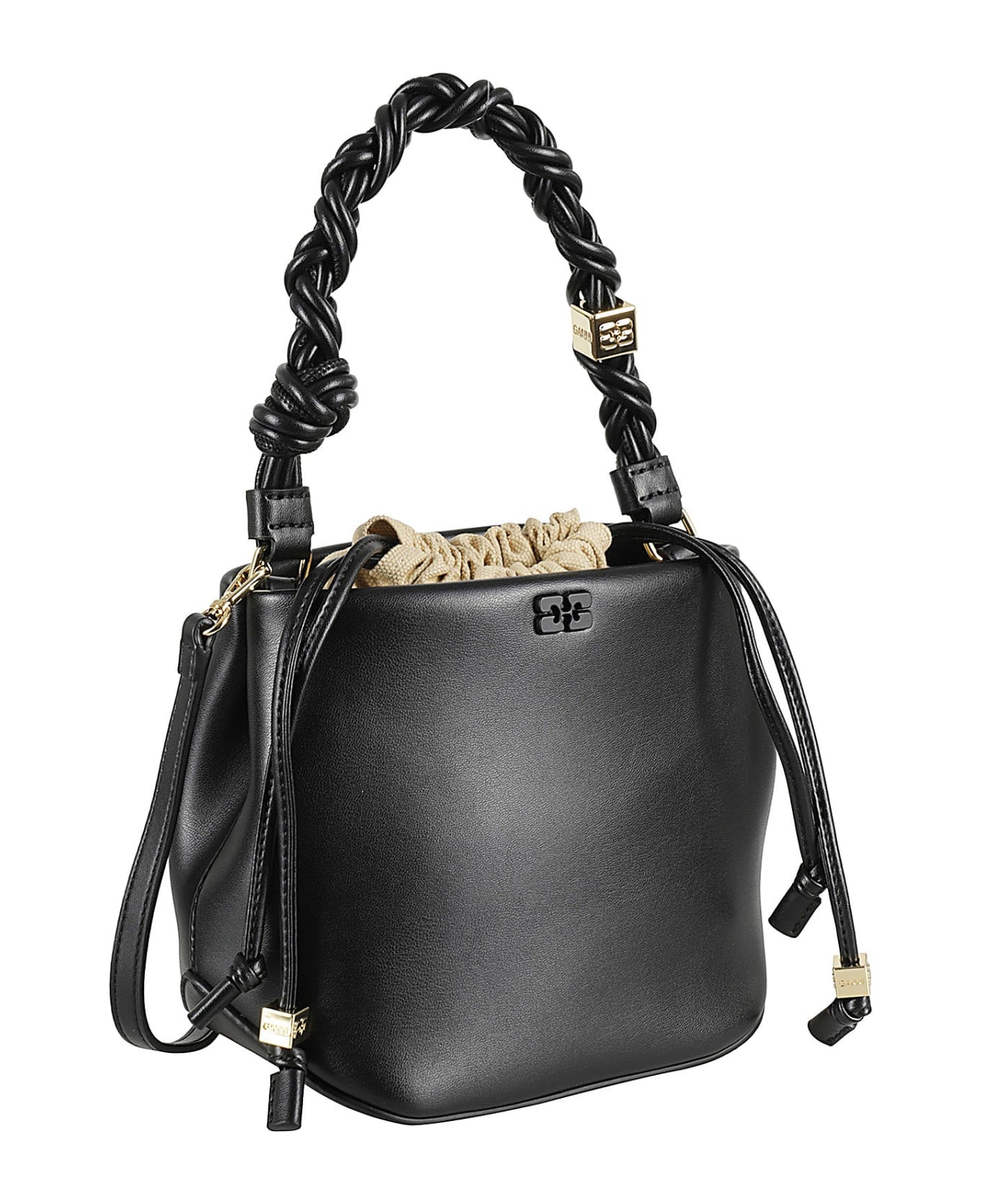 Black Leather Satchel - 2