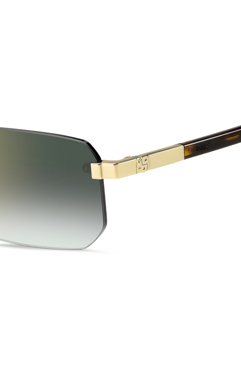 BOSS RIMLESS SUNGLASSES WITH DOUBLE B MONOGRAM outlook