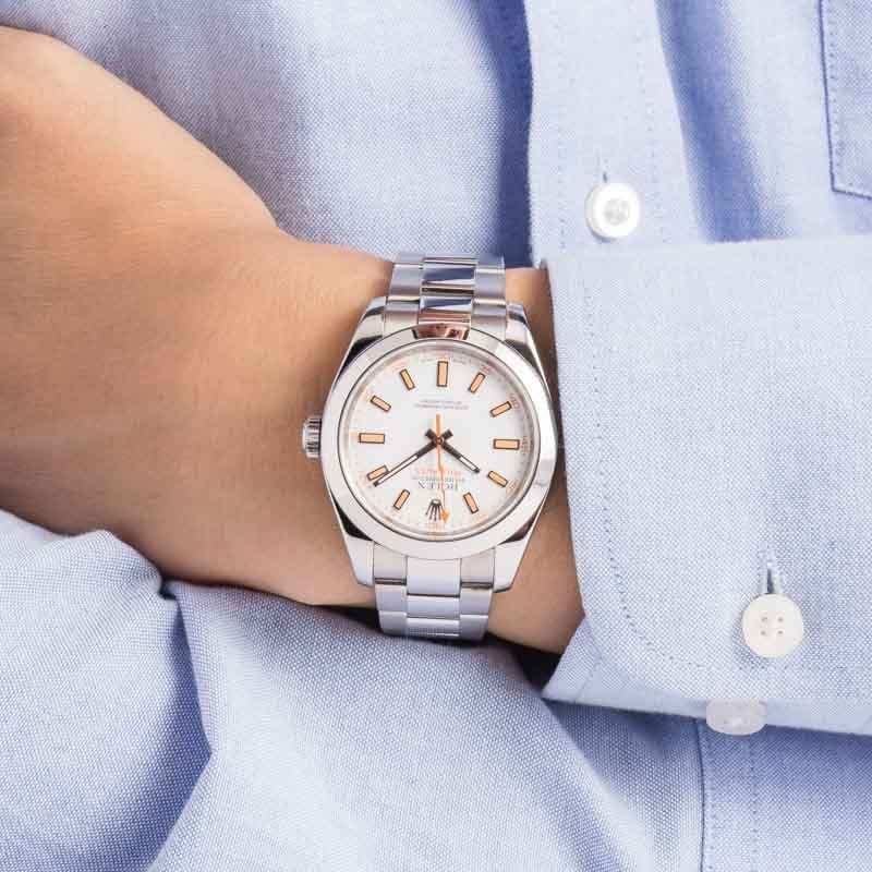 Pre-owned Rolex Milgauss 116400 White Dial - 5