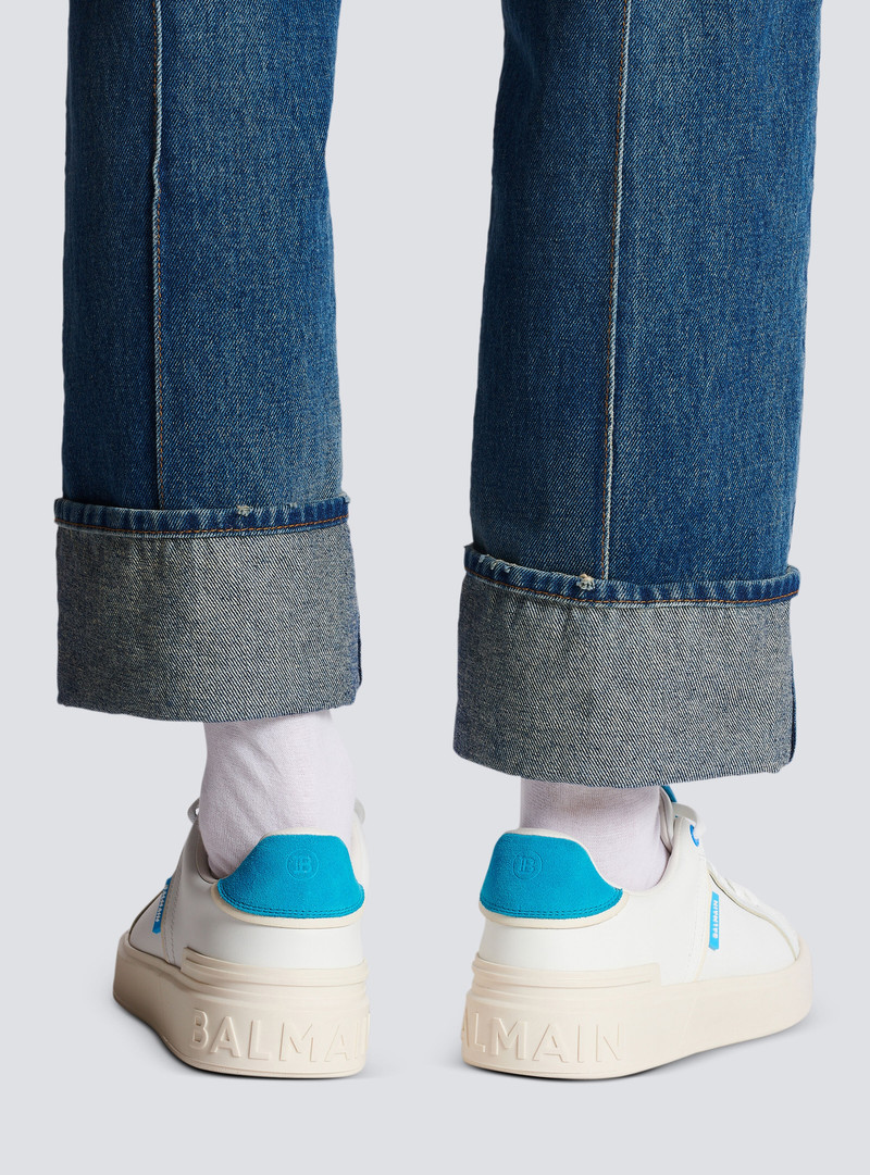 Balmain B-Court trainers in leather and suede outlook