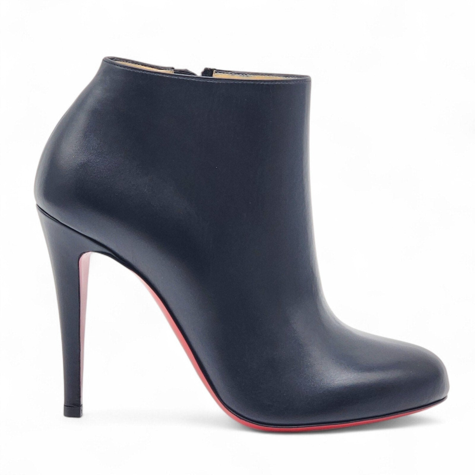 Christian Louboutin Belle 85 Leather Ankle Booties Black EU 37 US 6.5 - 2