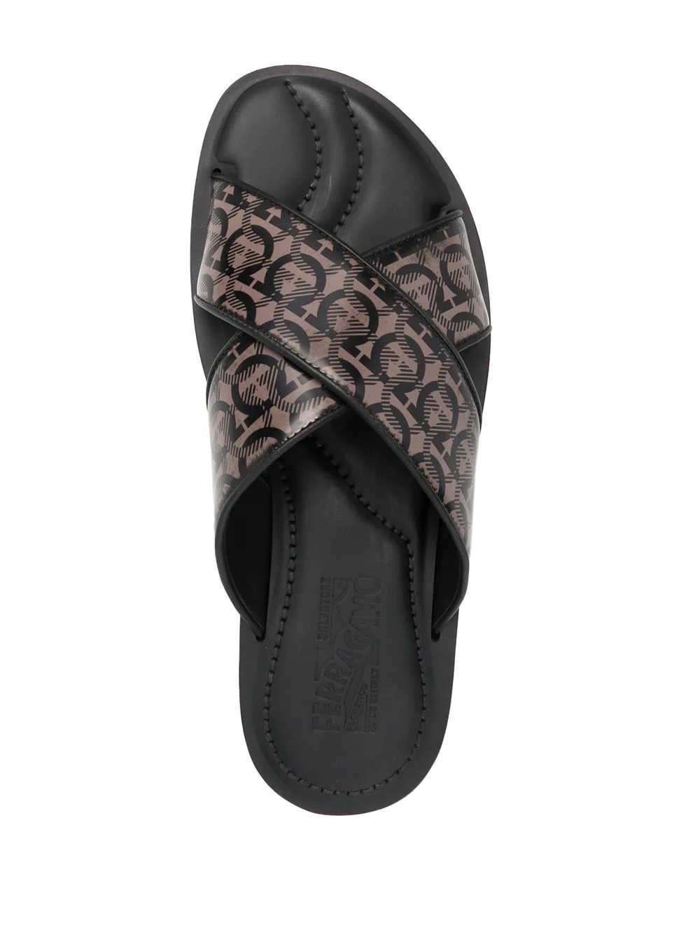 Gancini crossover strap sandals - 4
