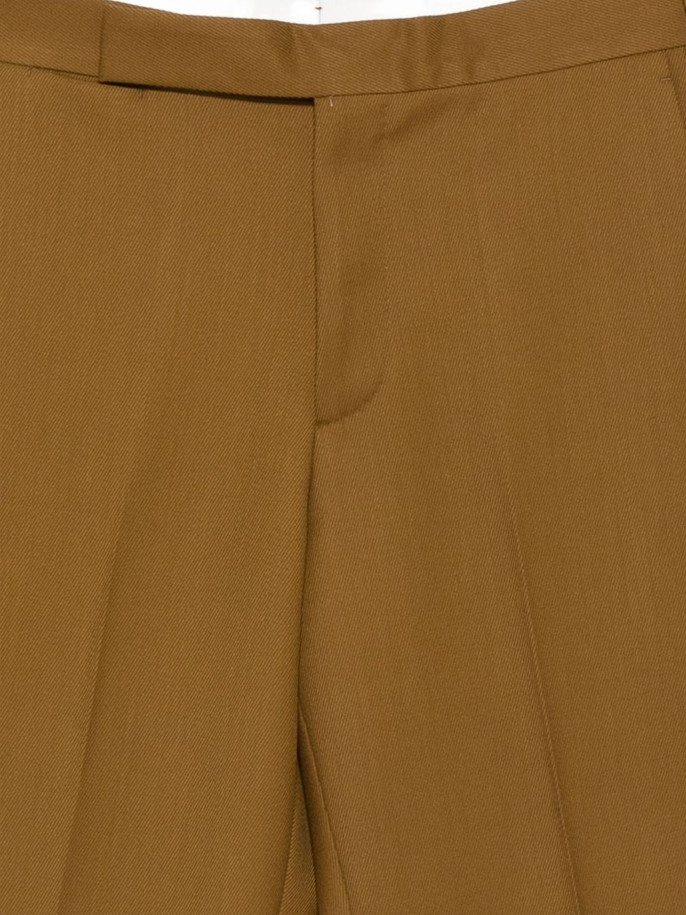 raw-edge wool trousers - 3