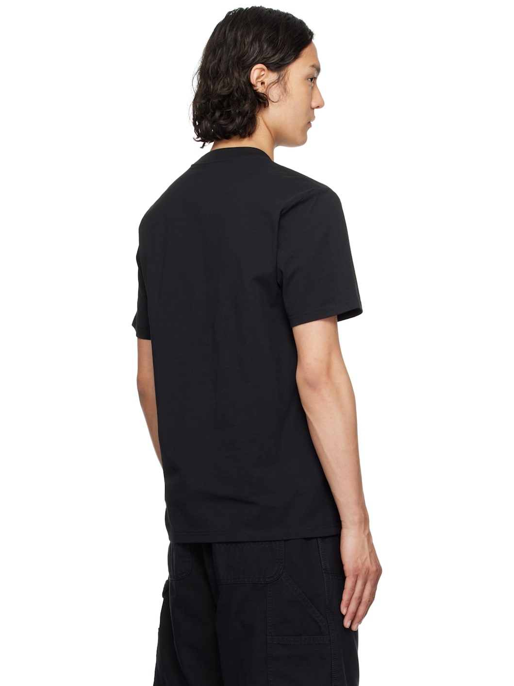 Black S/S University Script T-Shirt - 3