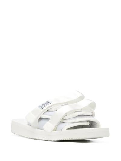 Suicoke white strapped sliders outlook