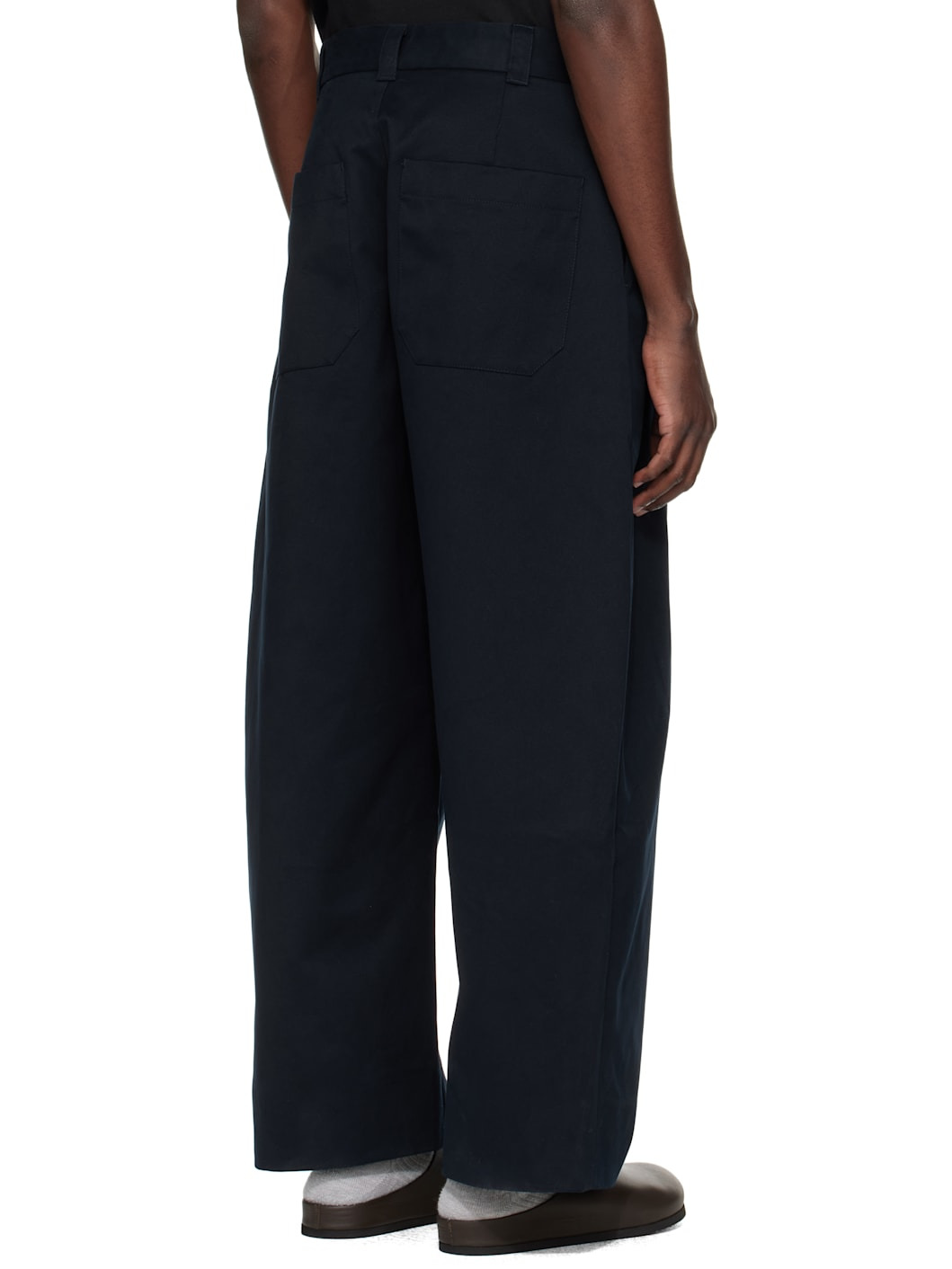 Navy Sorte Trousers - 3
