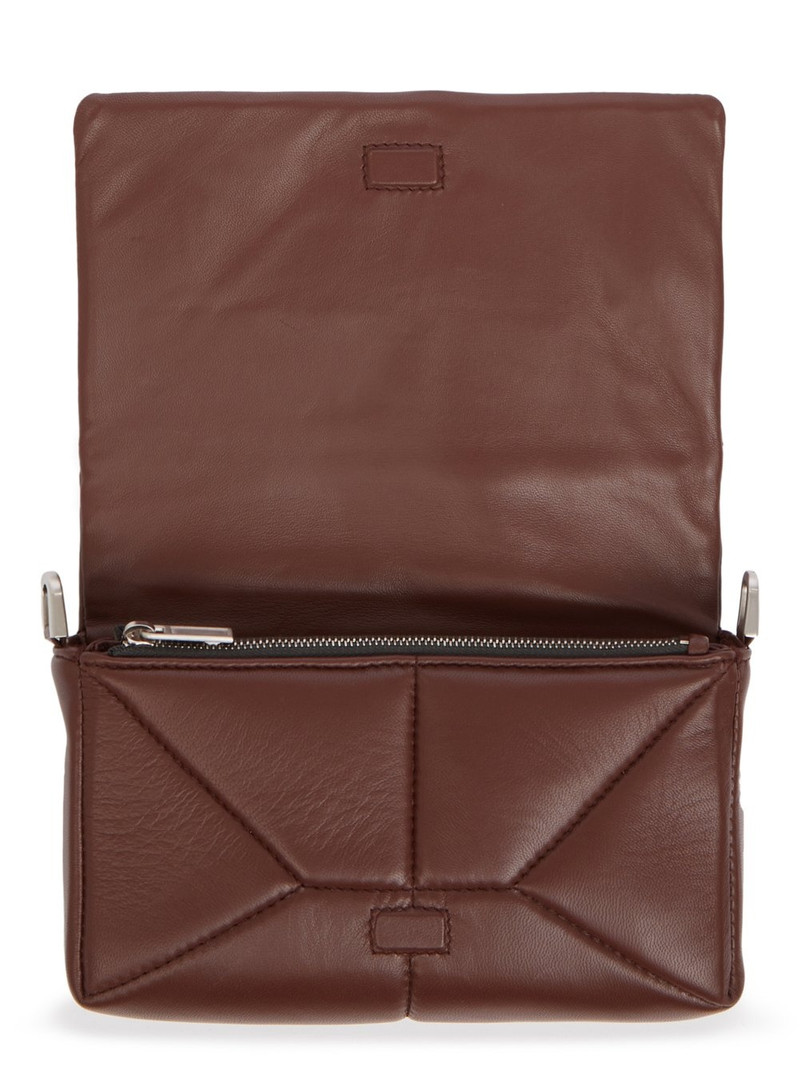 Brown Quilted Griffin Bag 5