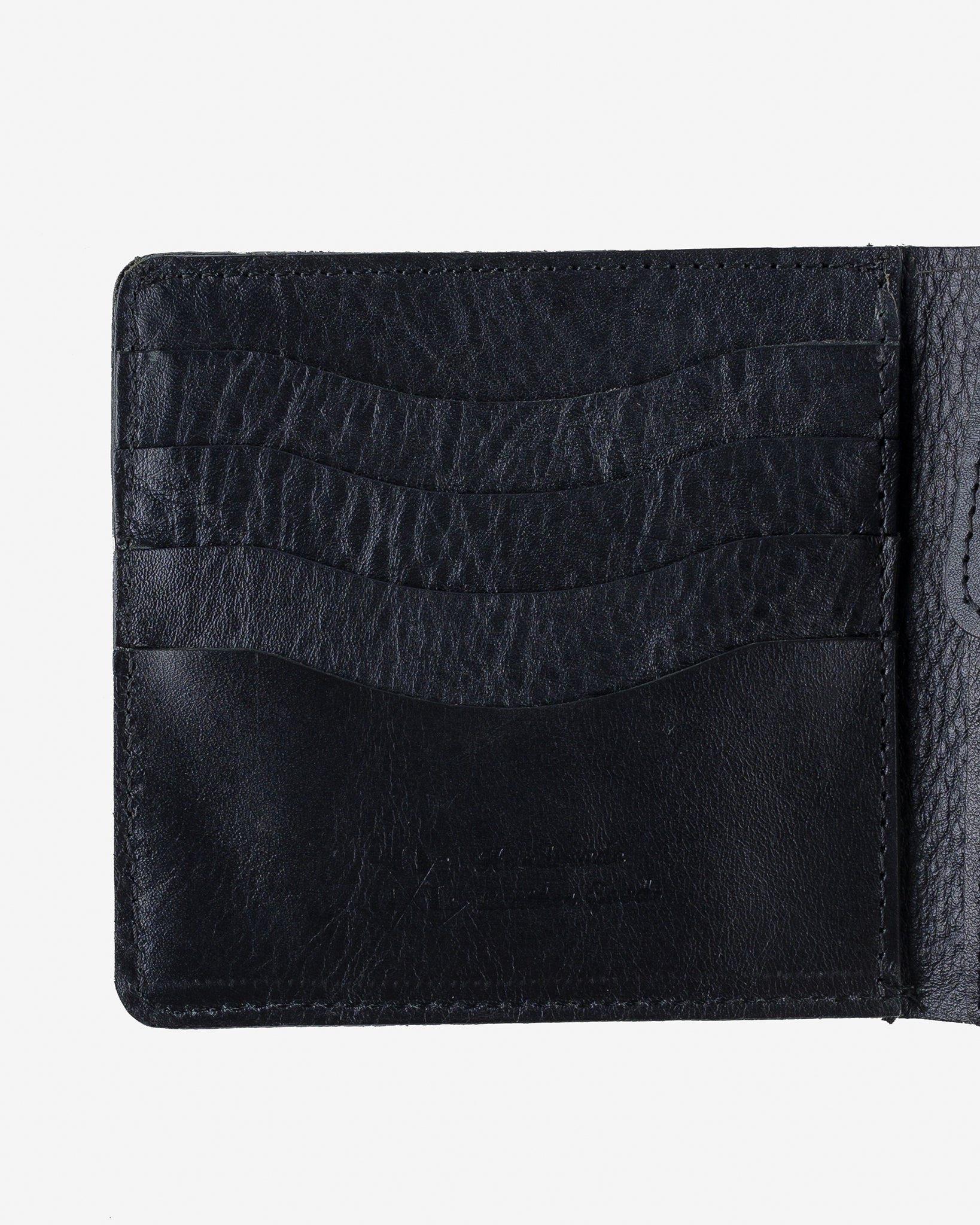 OGL-KINGSMAN-BF-COIN-TBLK OGL Kingsman Classic Bi Fold Wallet with Coin Pocket - Tumbled Black - 4