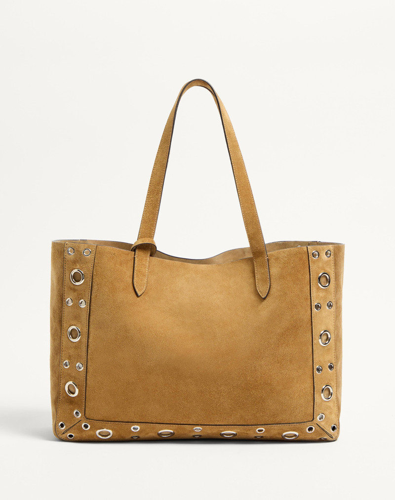 VALENTINO GARAVANI MEDIUM NELLCÔTE SUEDE SHOPPING BAG 5