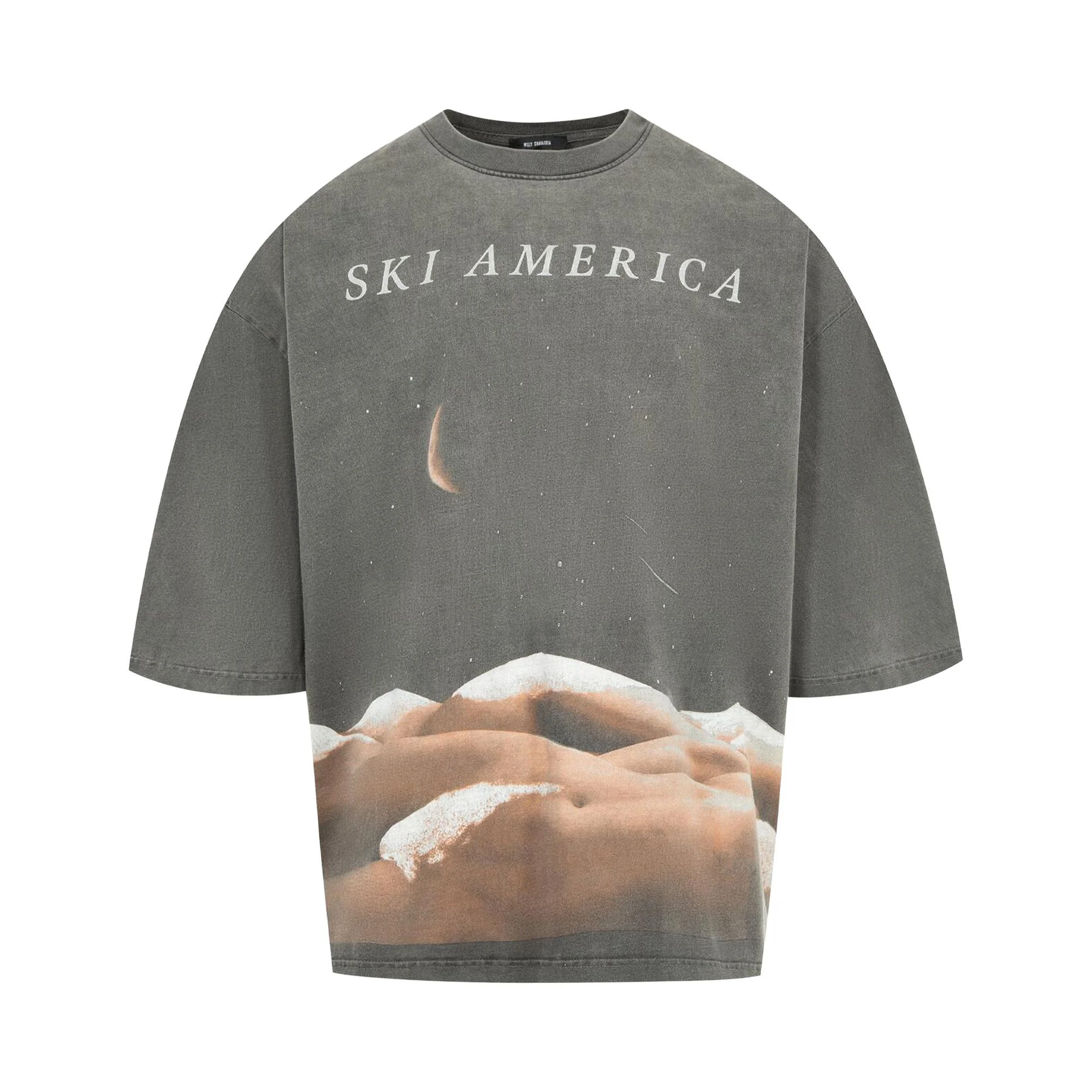 Willy Chavarria Ski America Buffalo Tee 'Black' - 1