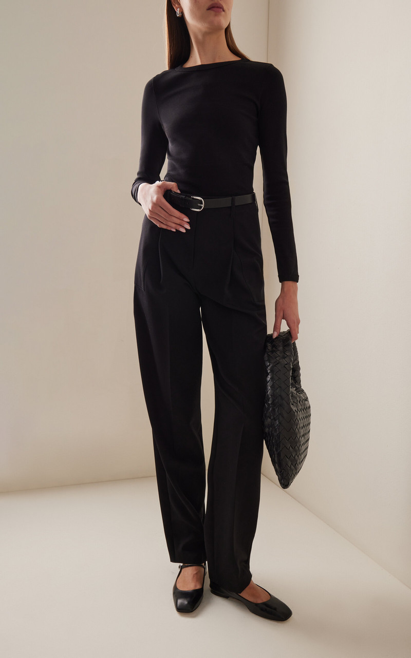 FLORE FLORE Max Long Sleeve Organic Cotton Top black outlook