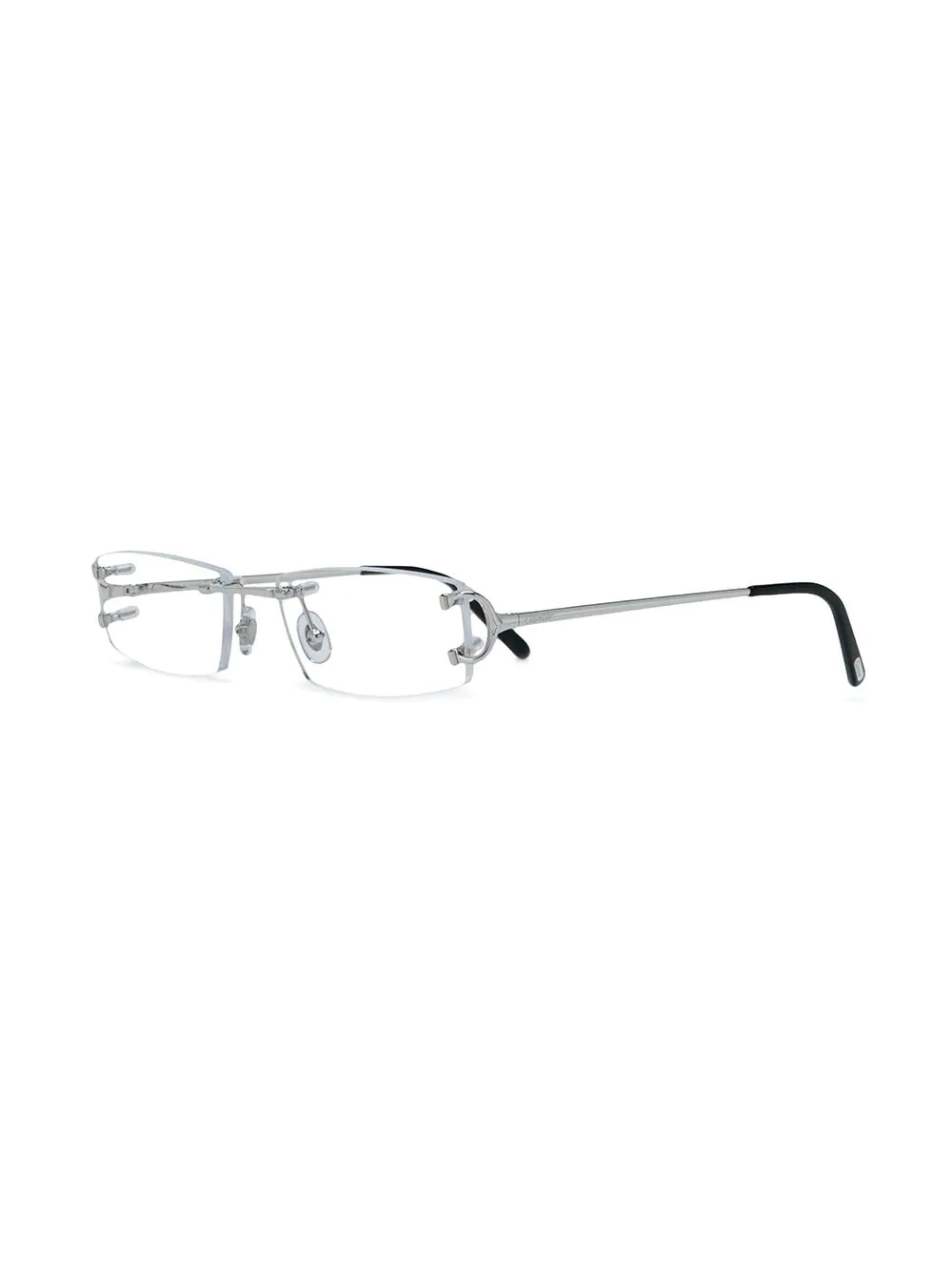 frameless square glasses - 2