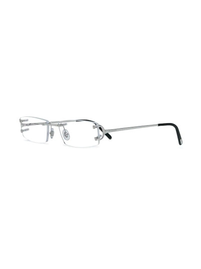 Cartier frameless square glasses outlook