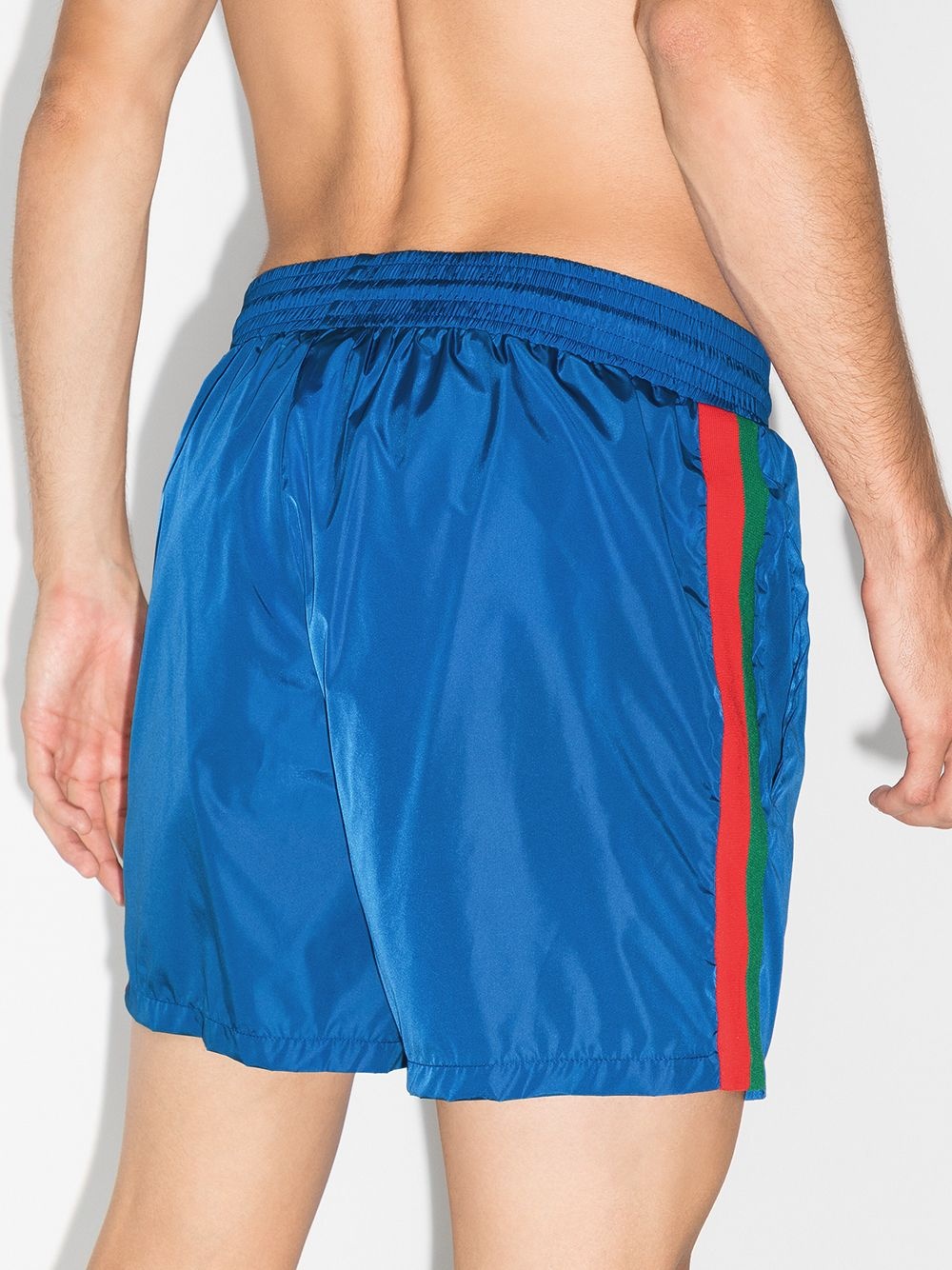 Web stripe swim shorts - 3