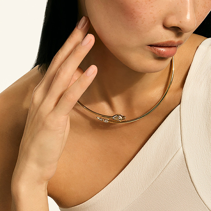 Naga Choker, Gold, Diamonds 4