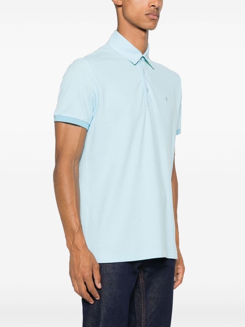 Pegaso-motif polo shirt - 3