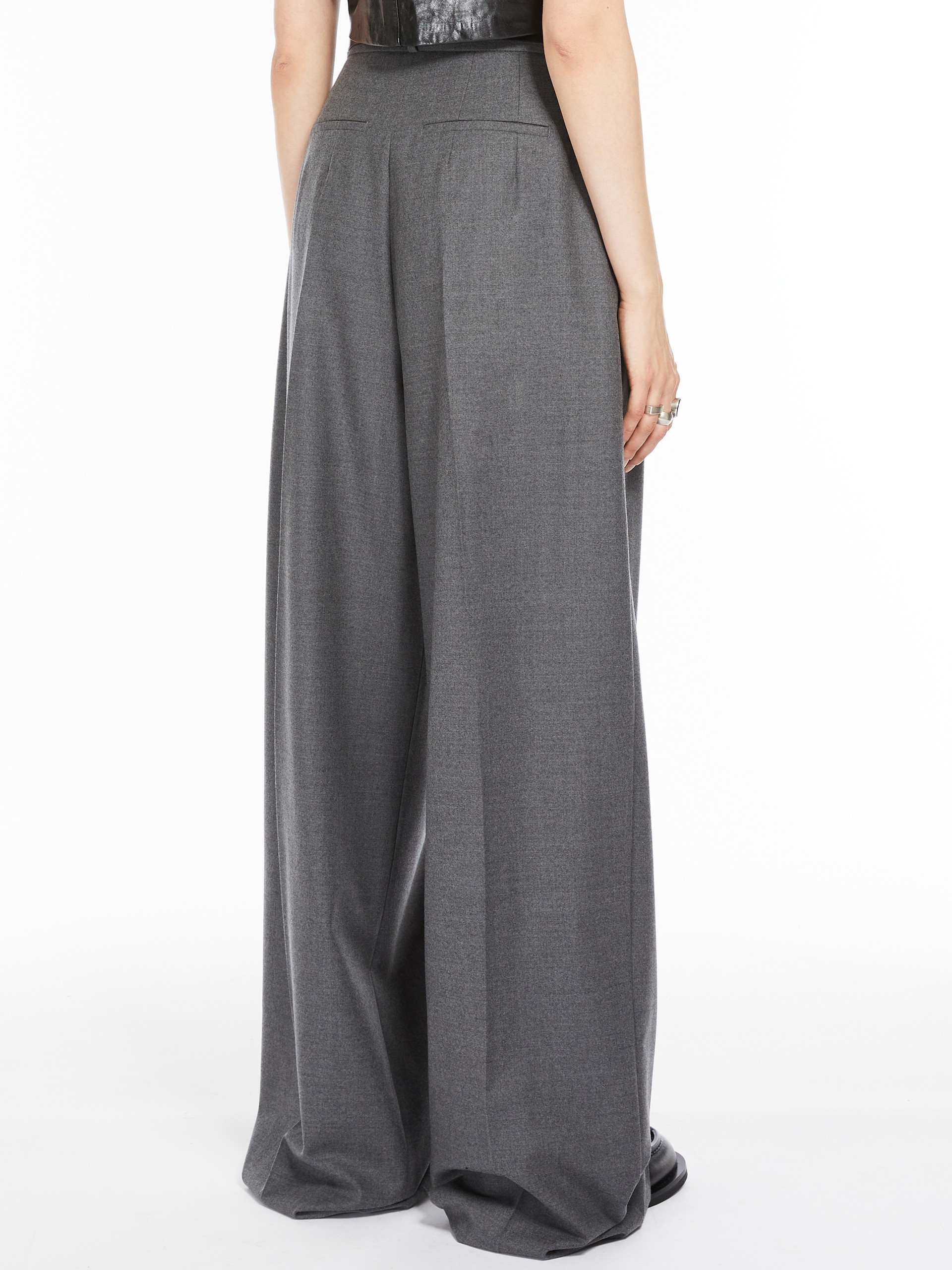 KIENS12 Oversized stretch wool trousers - 4