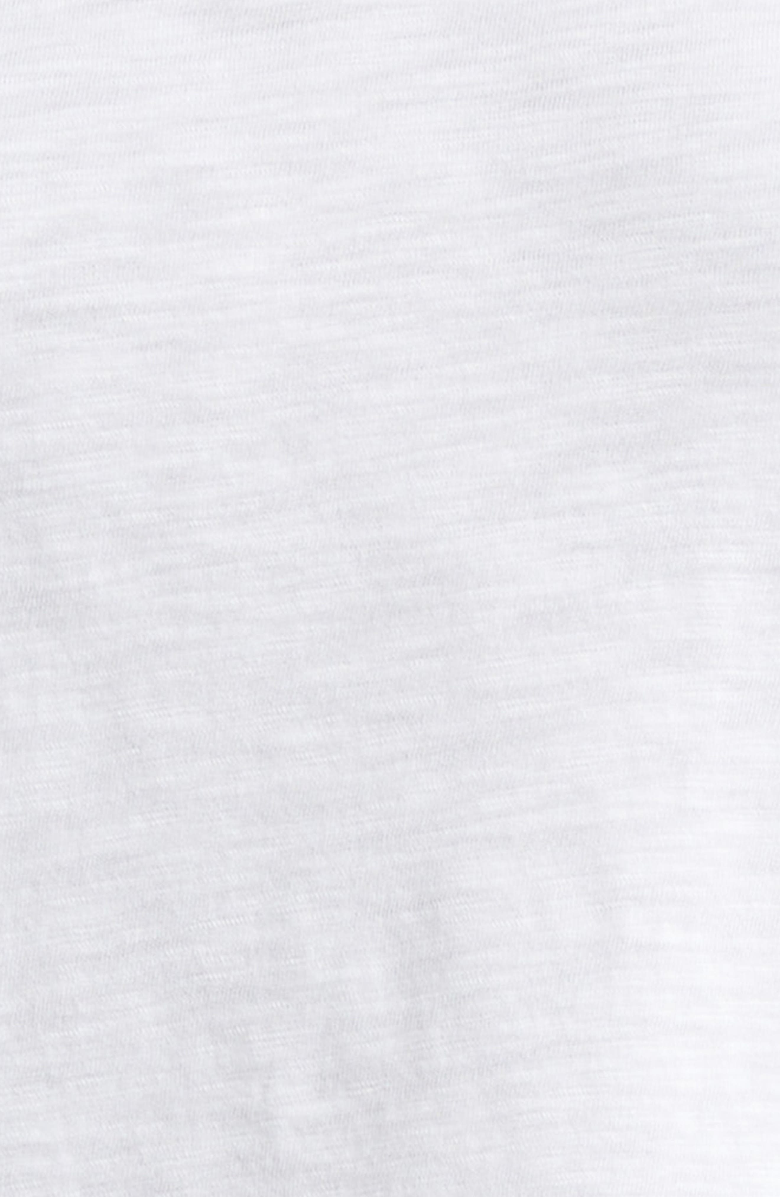 Veronica Beard Mason Cotton Baseball T-Shirt in White Navy at Nordstrom - 6