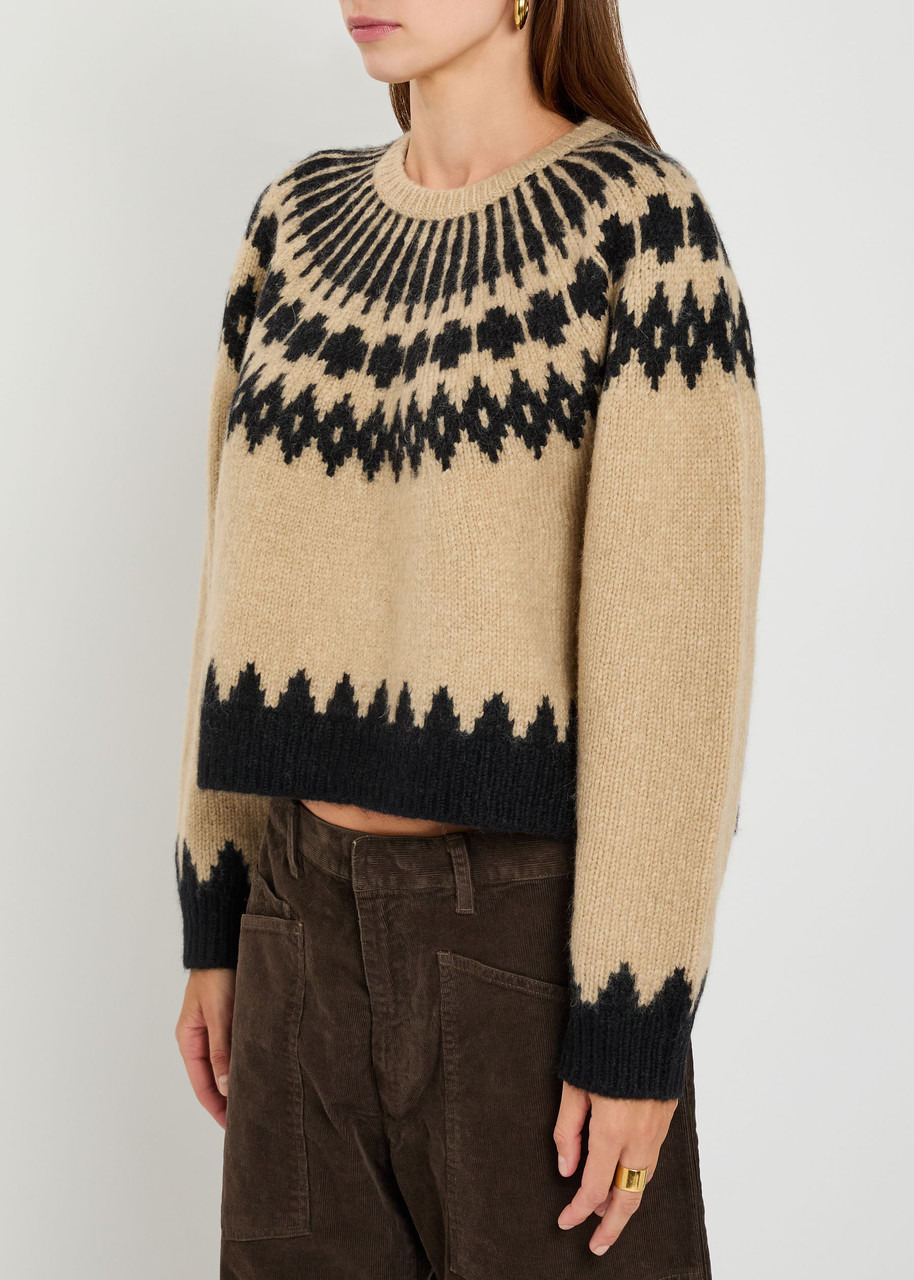 Nili Lotan Alena Fair Isle Alpaca-blend Jumper - 2