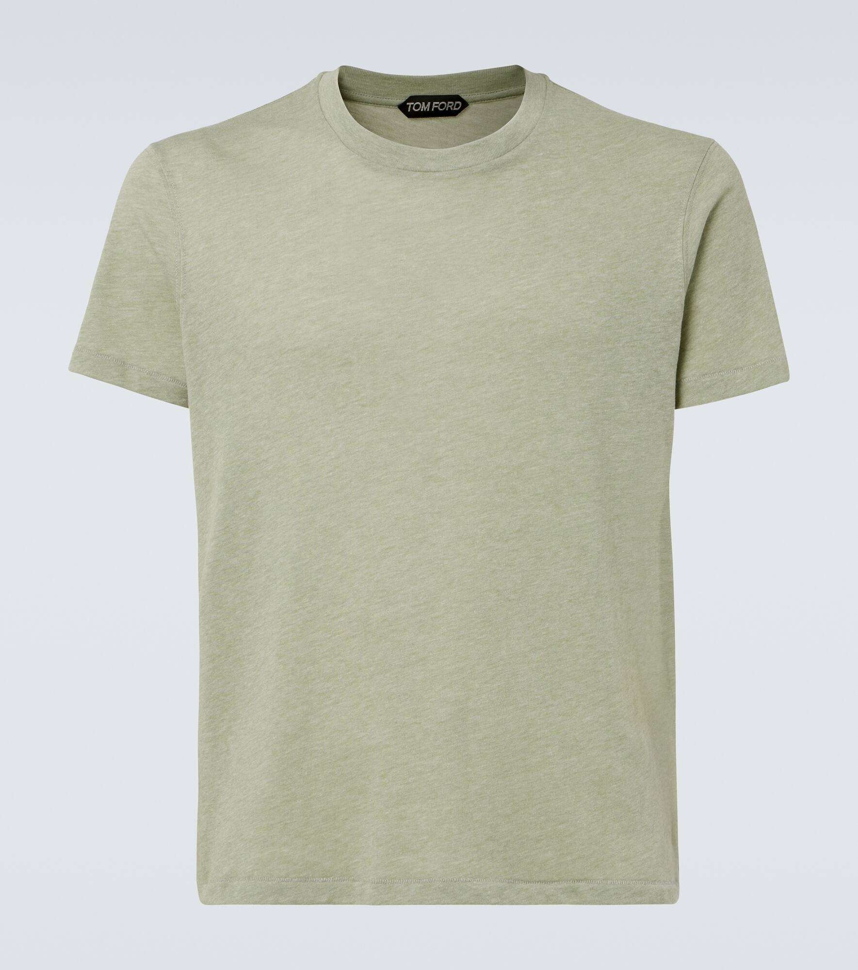Cotton-blend jersey T-shirt - 1