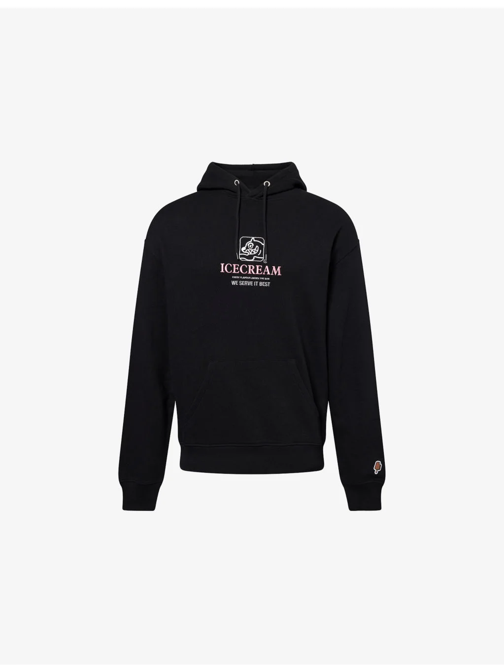 Serve It Best Popover Embroidered Cotton-Jersey Hoody - 1