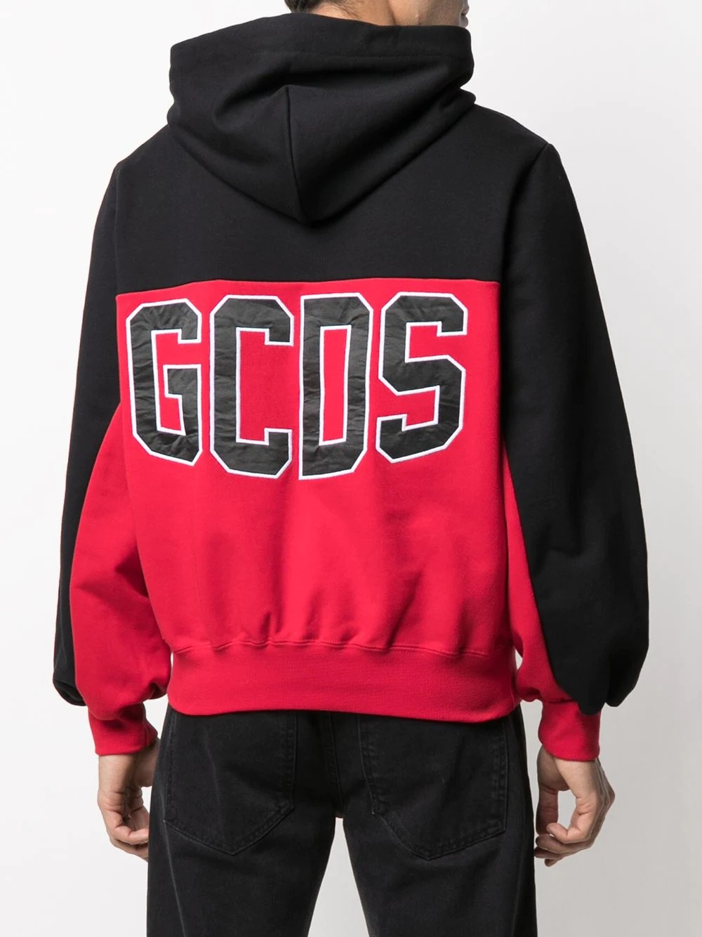 logo colour-block hoodie - 4