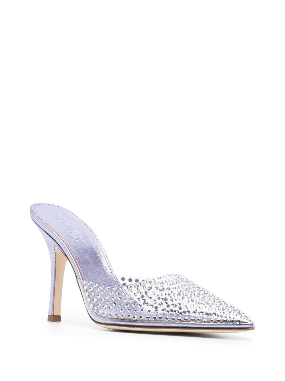 pointed-toe crystal-studded pumps - 3
