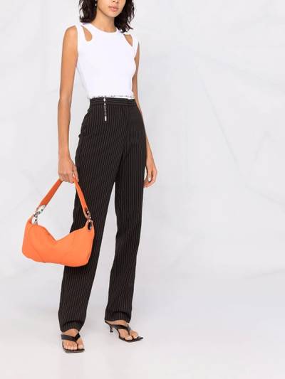 BY FAR Amira zipped shoulder bag outlook