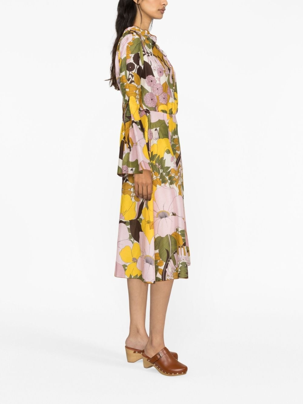 Casanova floral-print midi dress - 3