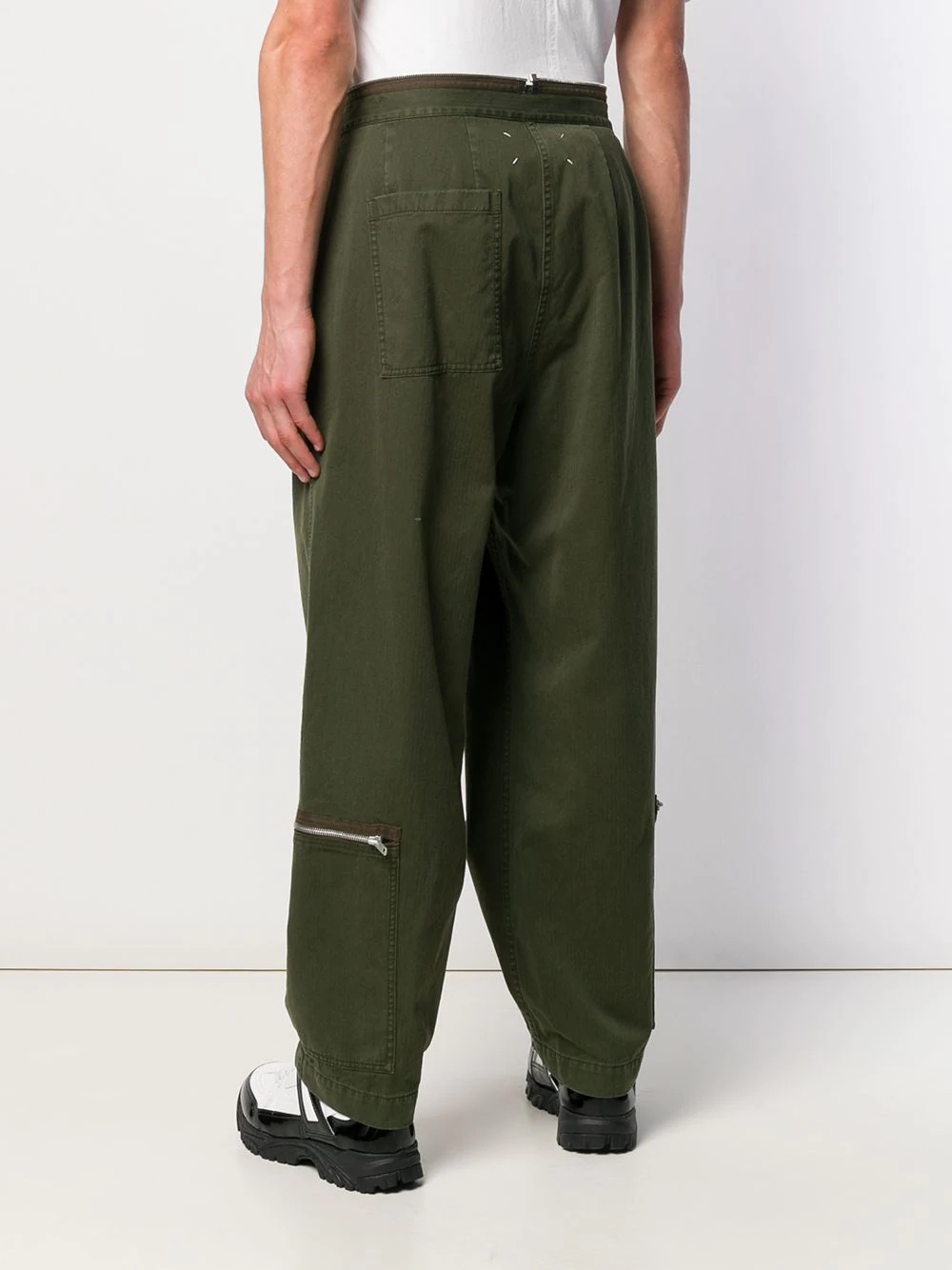 zipped pocket trousers - 4