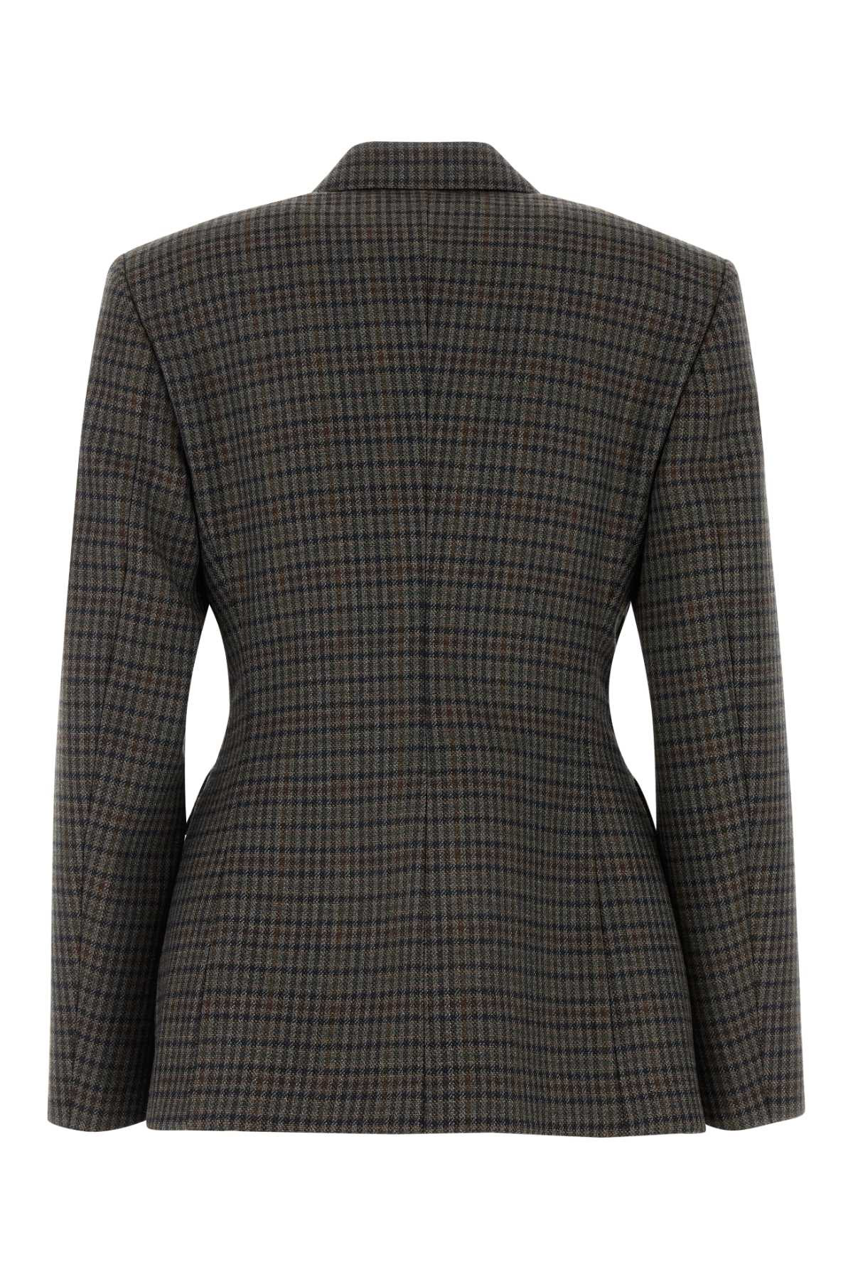 Balenciaga Women Embroidered Wool Blazer - 2